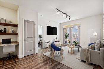 Built in desk in select apartments